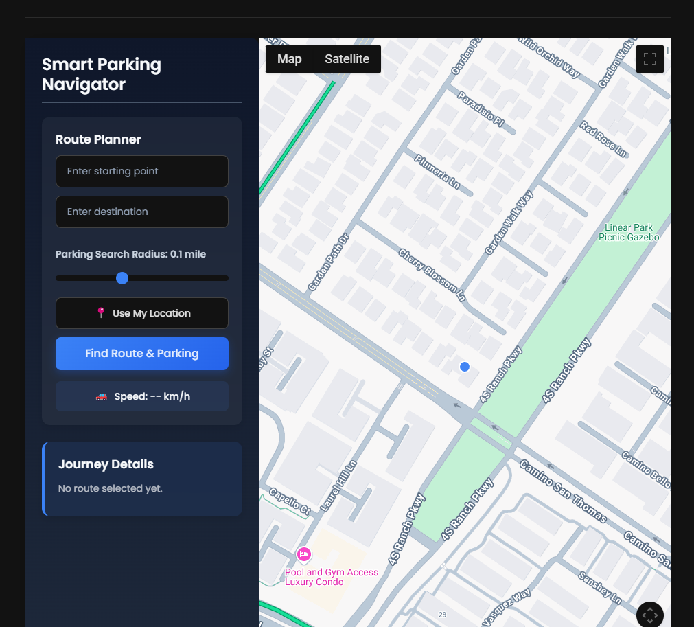 Parking Page Styling